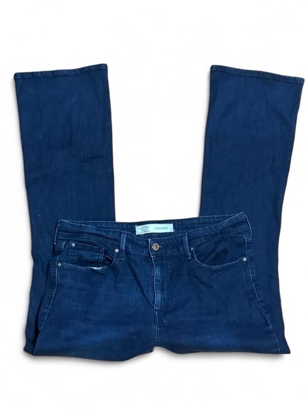 Levi's Dark Wash Mid Rise Bootcut Jeans Classic American Western Boho Cowboy